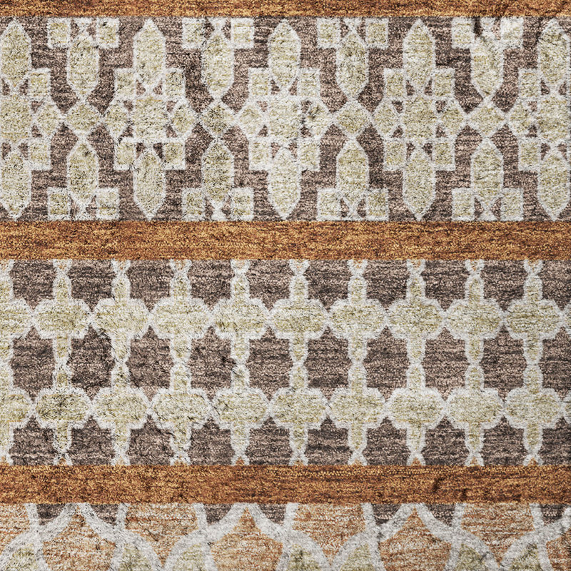 Tapis bohème shggy de rêve lavable à la machine de qualité supérieure, Chocolate, 5 pi x 7 pi 6 po