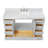 Cambridge Single Bathroom Vanity with Carrara Marble Top-88398726