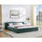 Upholstered Bed Frame with Thick Fabric-901659411