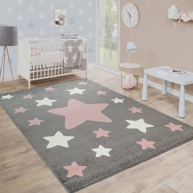 Ethan Grey Rug, Round 160cm