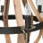 Minimalist Wood and Metal Chandelier-71890268