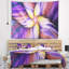 Tapisserie florale florale, mauve et jaune-28496048