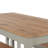 Lucian Rectangular Dining Table, split top plank design, grey and antique wax finish-1785929118