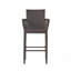 Tabouret de bar d'extérieur moderne Lansdale, hauteur du siège 75,5 cm, en résine tressée PE avec structure en métal thermolaqué.-28208405