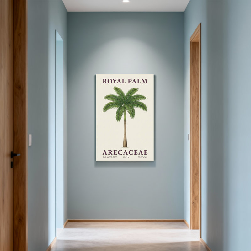 «Plants & Flowers Royal Palm Tree», reproduction d'art botanique, H 30 po x l 20 po