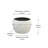 Sandora White Low Round Planter – Handcrafted Texture, Indoor/Outdoor Use, Weather-Resistant Garden & Patio Décor, Sandstone Planter-751016875
