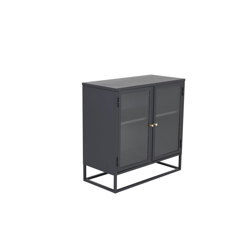 Naumann 85cm H x 85cm W Standard Bookcase, Black