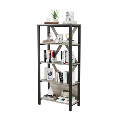 80cm W Metal Bookcase