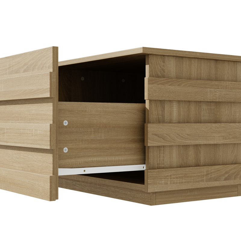 Armoire média moderne 78,7 po avec 4 tiroirs