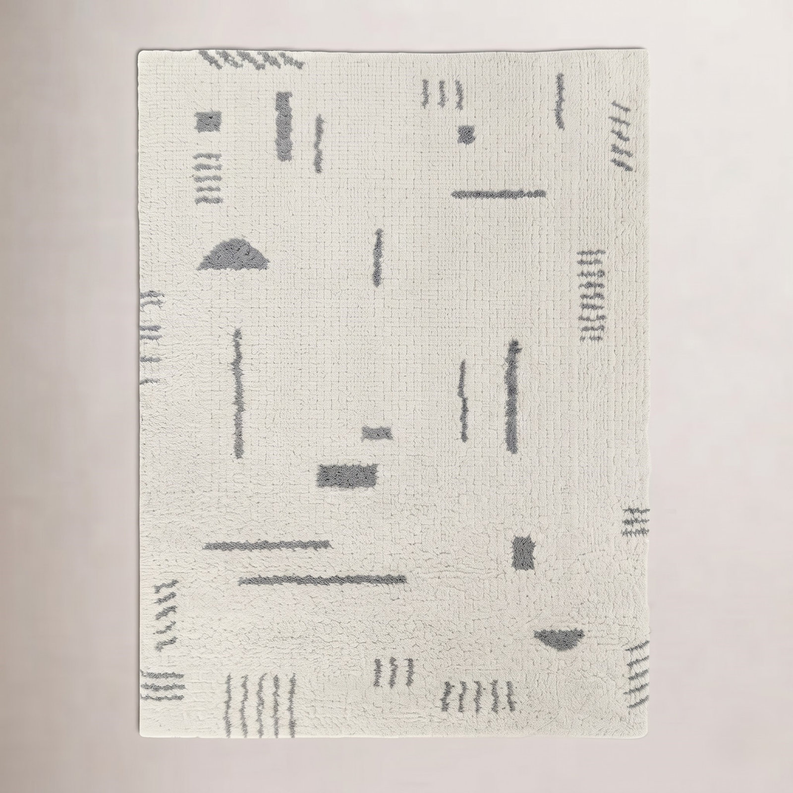 Morin Geometric Shag Rug, Runner 2'2" x 7'