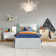 Francoise Solid Wood Low Profile Platform Bed with Matching Footboard