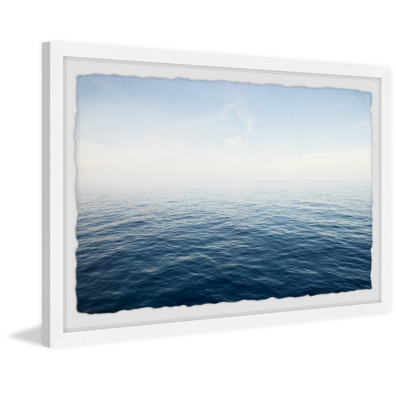 «Shimmering Waves» - Impression de cadre photo sur papier, H 24 po x l 36 po x P 1,5 po