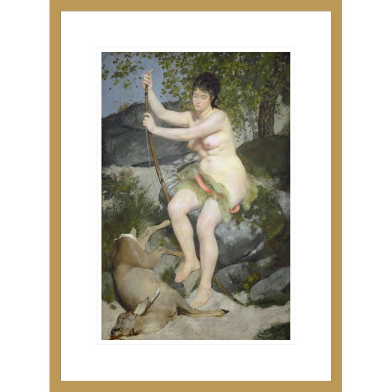 «Diana» par Pierre-Auguste Renoir, impression giclée encadrée, 21.75" H x 16.22" W