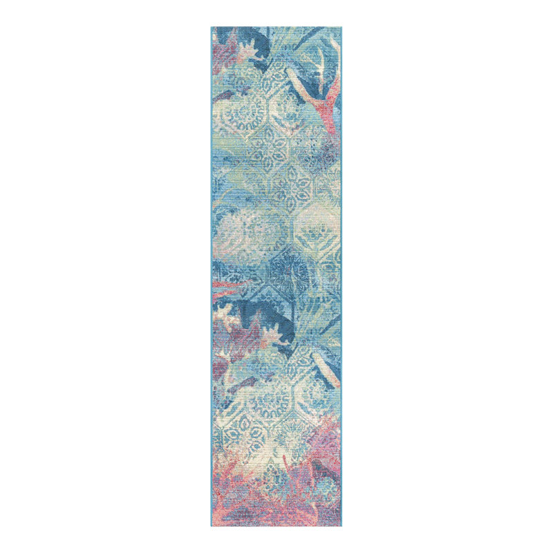 Multi_Unique Loom Edgartown Outdoor Modern Rug, Runner 2' x 4'1"