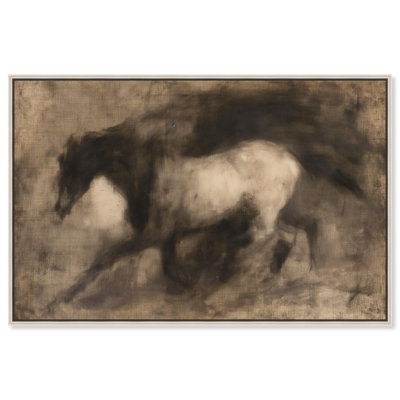 Dark Horse Canvas Farm Animals Art by Art Remedy
