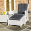 Rowlinson Prestbury Lounger Set Putty Grey