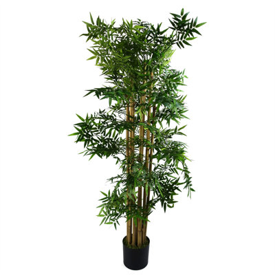 Faux Bamboo Plant in Pot Liner