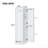 Tall Bathroom Storage Cabinet, Freestanding Storage Cabinet With Hook And Adjustable Shelf, Mdf Board, White (Old Sku:Wf326356aak)