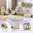 82" Power Recliner Sofa In Breathable Leather With LED Light,Wireless Charging Station,Reading Lights, And Cup Holders-386606884