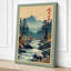 Mount Fuji in Mist Japandi 1 Piece Wrapped Canvas Wall Art-1225016916-1225016921