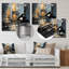 «Yellow and Blue Piano Jazz Room Harmony II», art mural piano en métal-1316946394