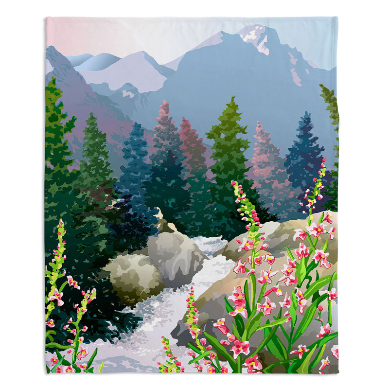 Hand Woven Throw Blanket, 51" x 60"