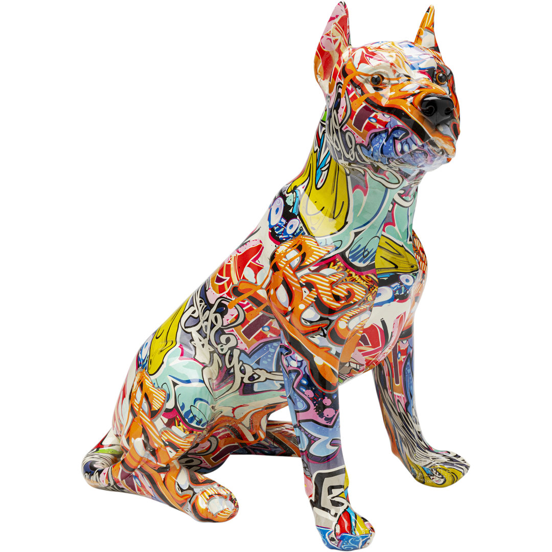 Deko Figur Graffiti Dog