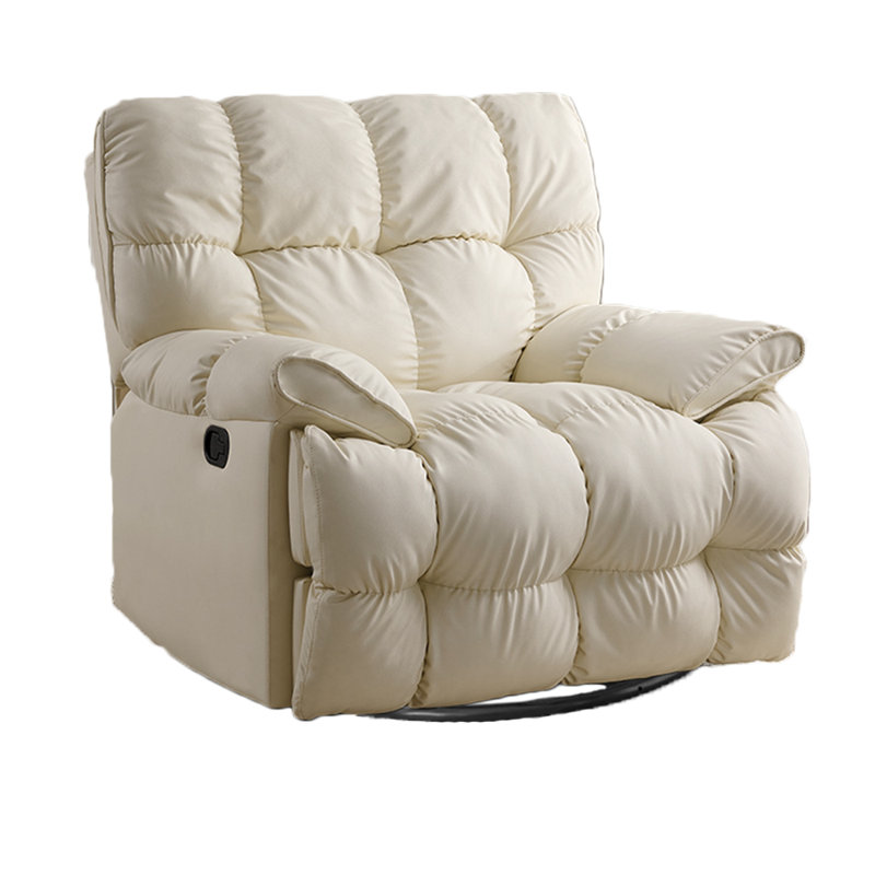 Fauteuil inclinable Ellease, Similicuir beige