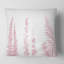 Carré, rosé, rose eucalyptus et branches de palmier - coussin décoratif à imprimé Shabby Elegance-60158960