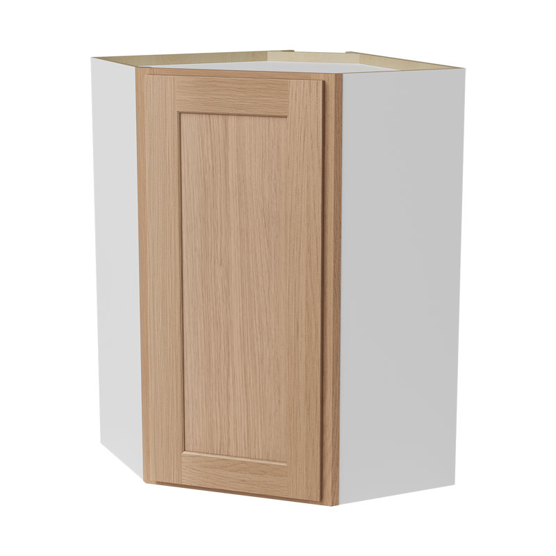 Armoire murale diagonale, L 24 po x H 30 po x P 12 po, Chêne Redondo