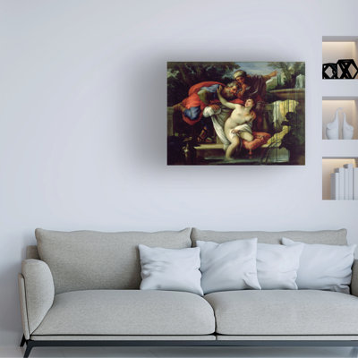 Giuseppe Bartolomeo Chiari Susanna And The Elders Canvas Art