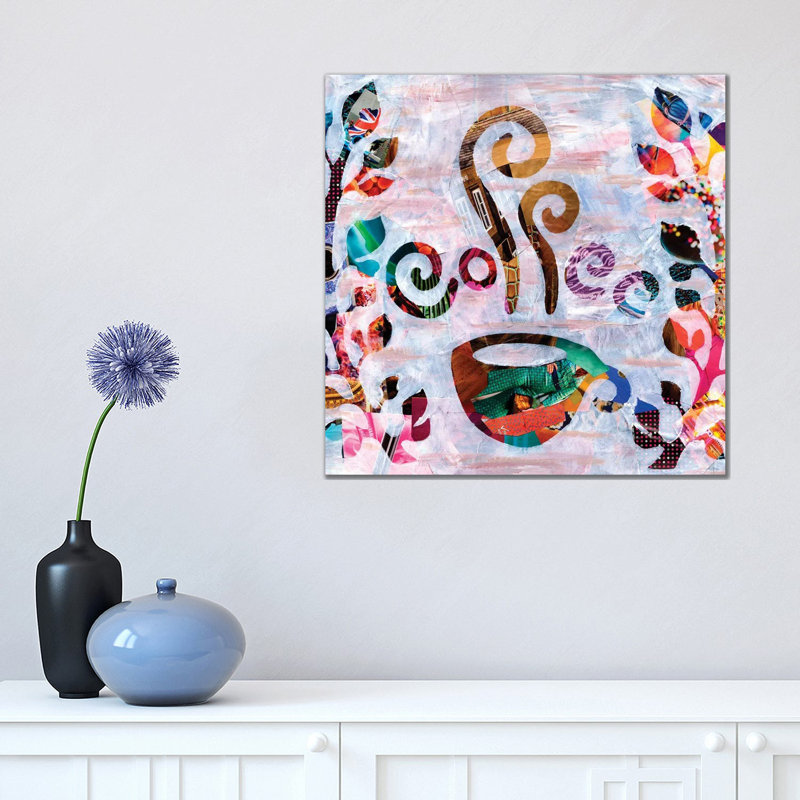 Coffee by Artpoptart - Print on Canvas, Wrapped Canvas, 45.72cm H x 45.72cm W x 3.81cm D