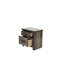 Table de chevet au fini chêne gris, 24 po x 16 po x 24 po, en bois massif de 24 po x 16 po, H 24 po