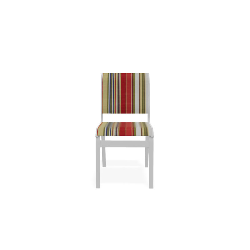 Chaise d'appoint de salle à manger Hiraku, Blanc texturé, Fiesta