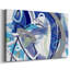 Toile tendue avec galerie Blue Flow-1590571694