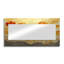Coucher de soleil sur les vagues de coquelicots II - décoration murale miroir floral - imprimé sur métal-1710976183