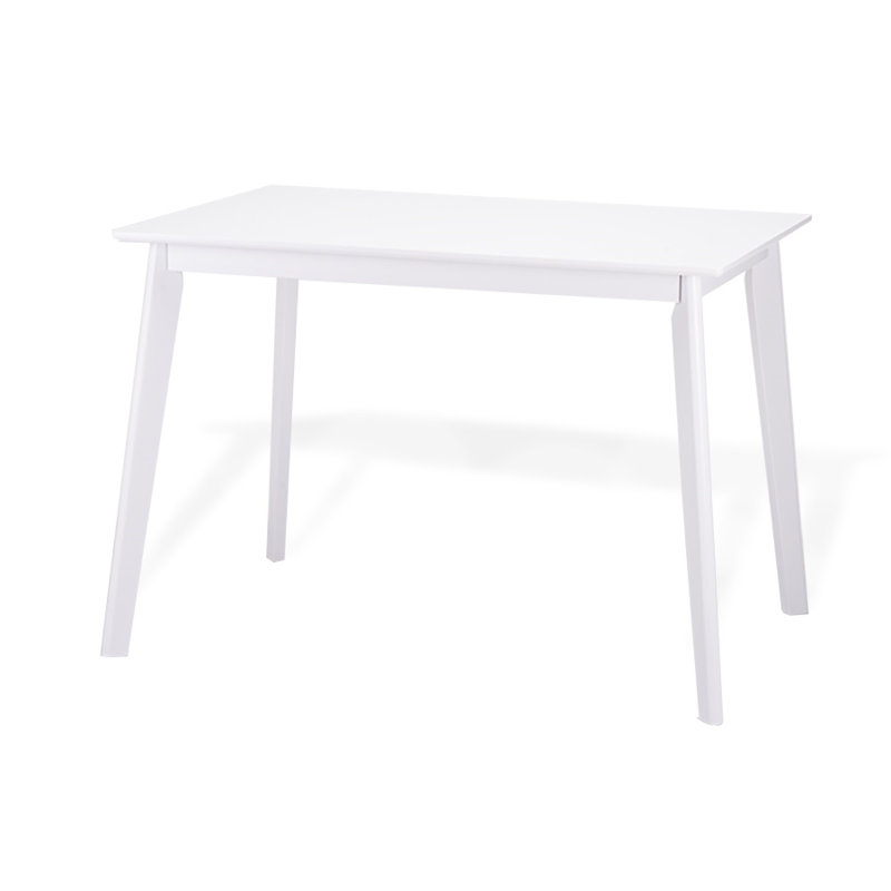 Darra Solid Wood Base Dining Table, White