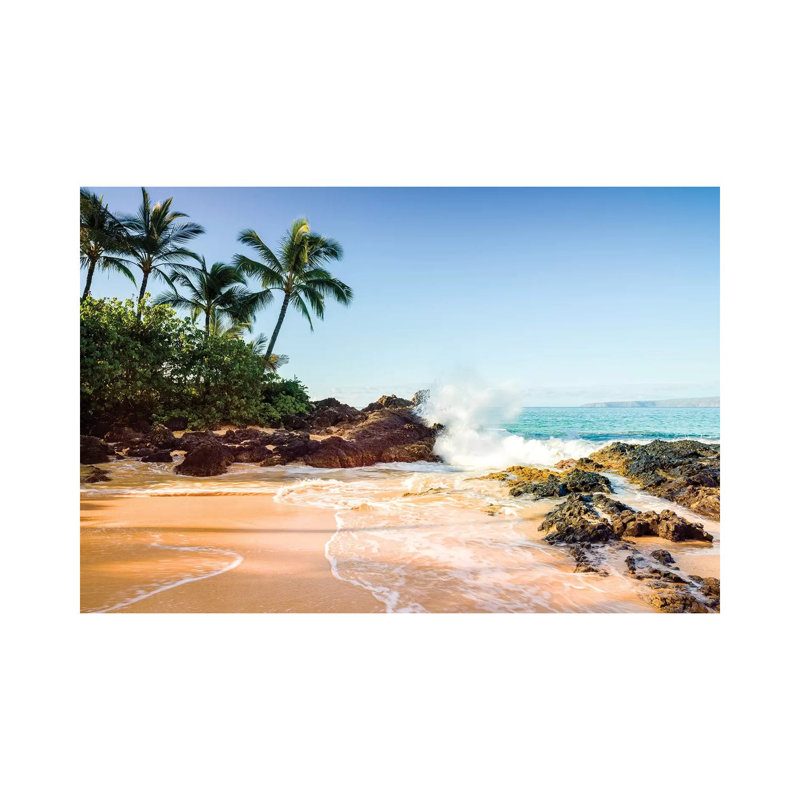 «Secret Cove Makena Beach», reproduction de photo sur toile tendue, H 18 po x l 26 po x P 1,5 po