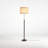Minimalist Wrought Iron and Fabric Floor Lamp-117550019