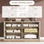 Commode moderne à 6 tiroirs sans poignée - Commode de rangement large en bois - Tiroirs de grande capacité - Idéale pour la chambre à coucher, le salon, le couloir ou l'entrée - Couleur grain de bois