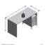 Hufford 0cm W Rectangle Writing Desk