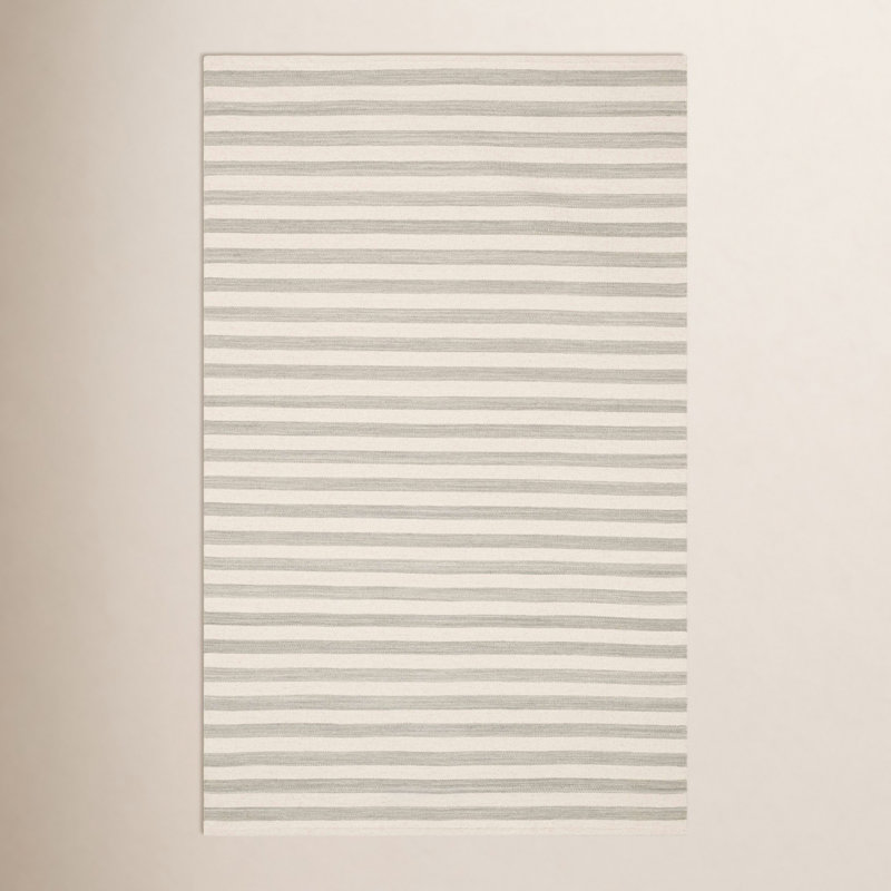 Tapis gris / ivoire Renelso, Rectangle 4 pi x 6 pi