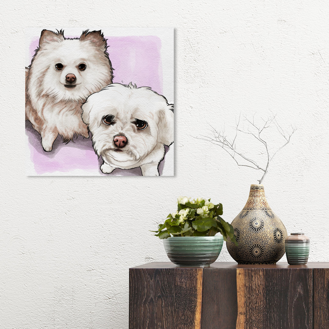 'Precious Couple Custom' Painting on Wrapped Canvas