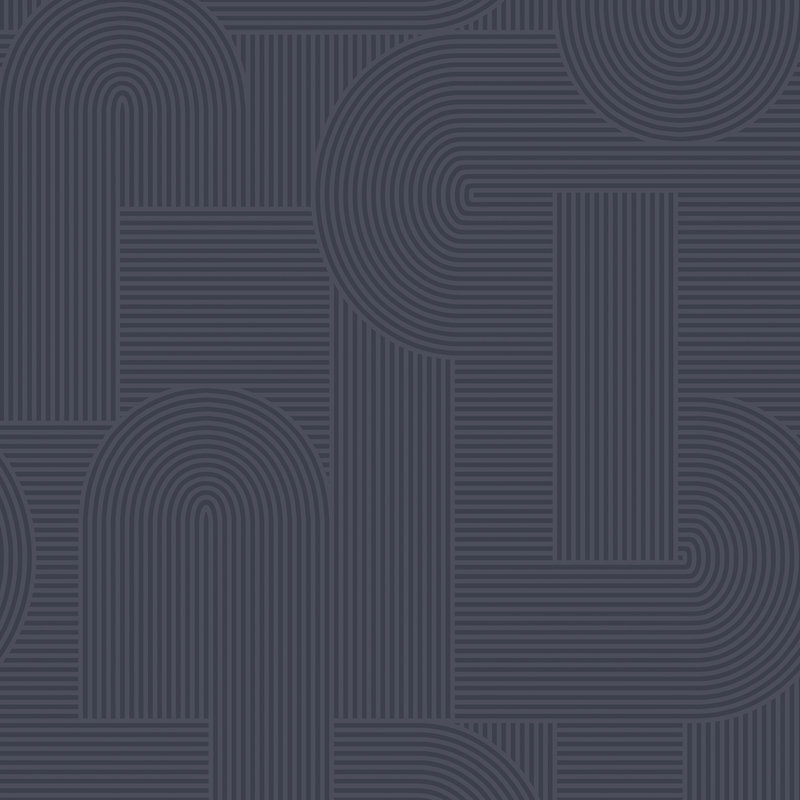Papier peint gris Sublime Mindful Living, Bleu marine