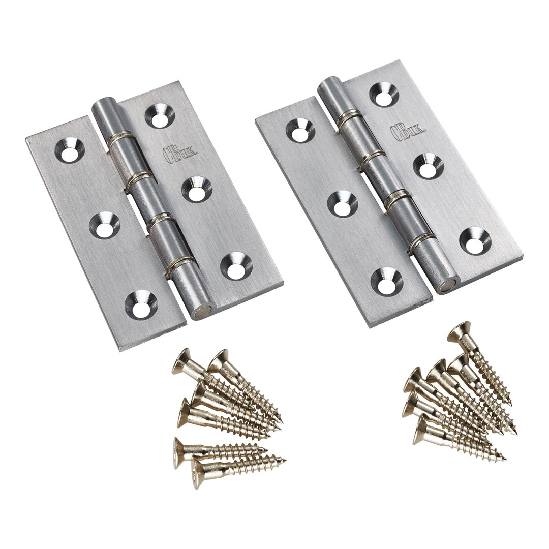 7.6cm H x 5cm W Butt Bearing Pair Door Hinges