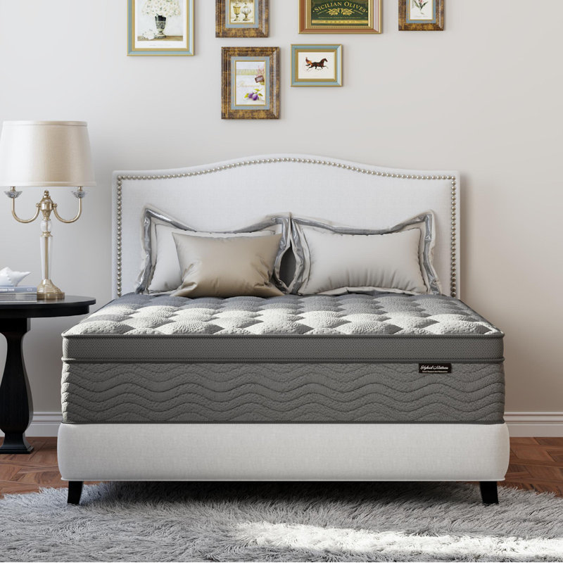 Alwyn Home 10“/12”/14“  Medium Firm Hybrid Mattress with Memory Foam, 12", King
