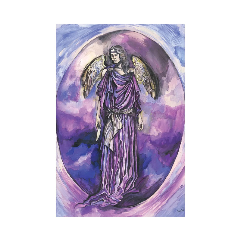 The Seven Archangels - Archangel Zedkiel by Fanitsa Petrou - Wrapped Canvas Gallery-Wrapped Canvas Giclée