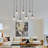 7-Light Glass Kitchen Island and Cluster Pendant -2110260154