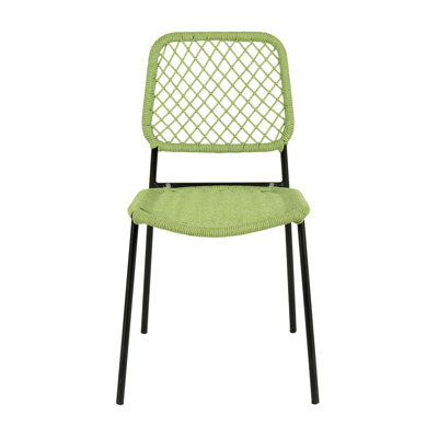 Karega Premium All-Weather Wicker Outdoor Stacking Dining Side Chair