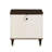 Carena White & Walnut Finish Night Stand W/USB-1206061999
